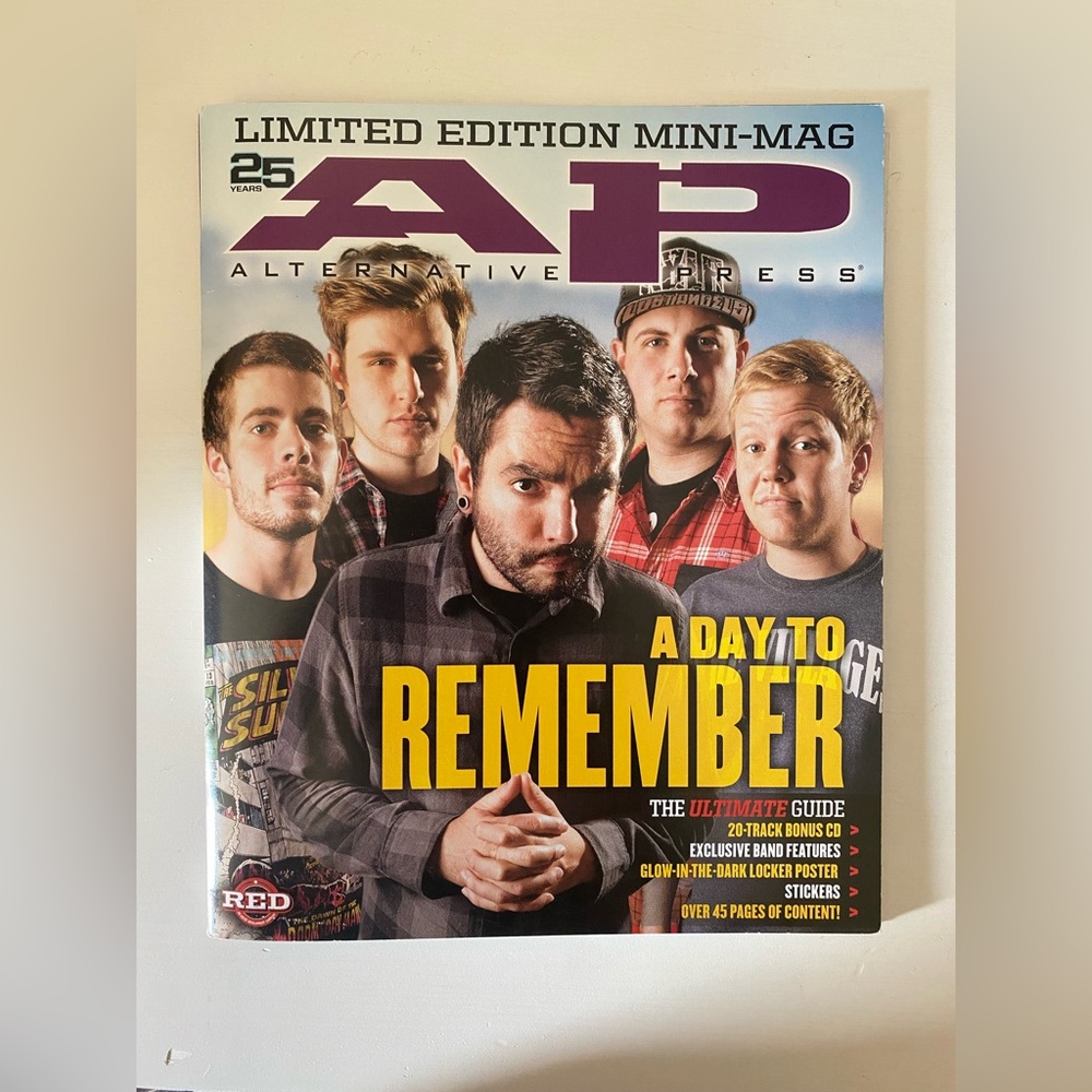 A Day To Remember Limited Edition Mini Mag AP Magazine 25 Years